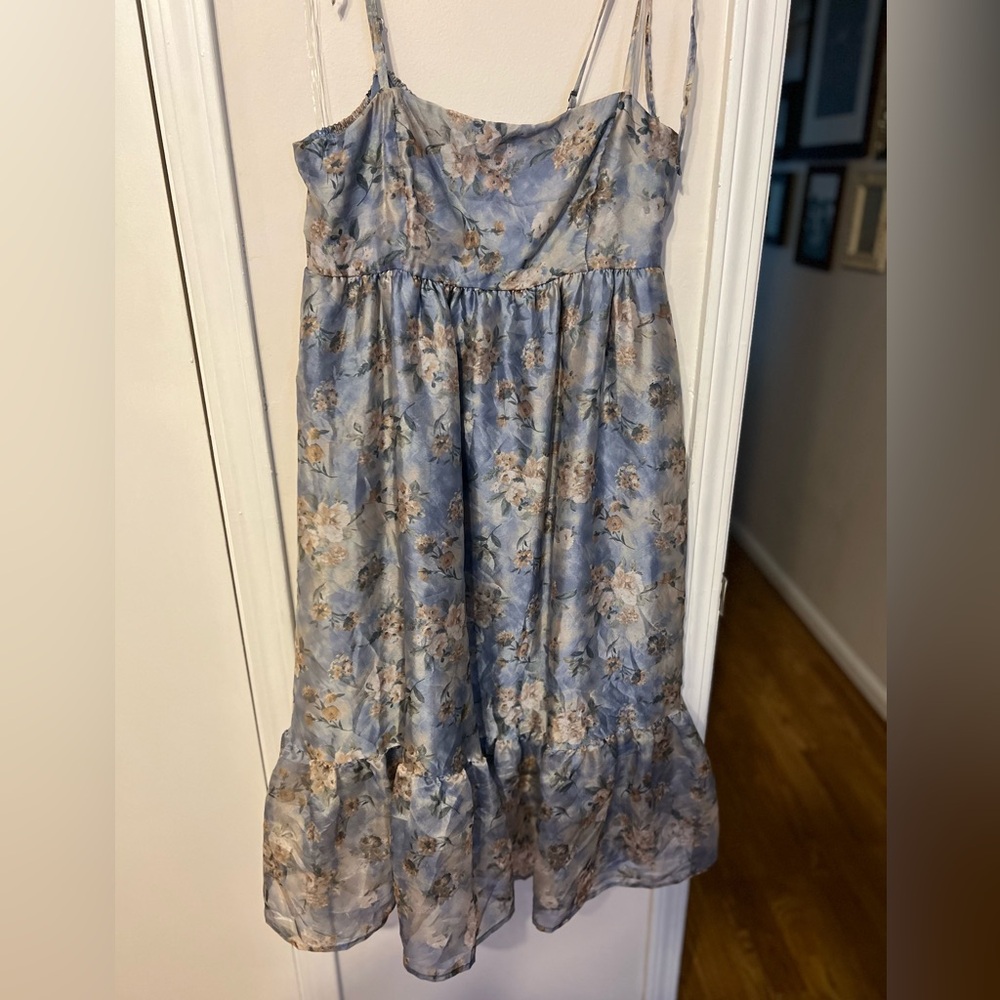 Wild Fable Floral Blue Dress